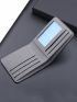 Colorblock Small Wallet Letter Graphic Slim