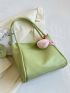 Small Tote Bag Double Handle Solid Color
