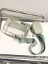 Mini Contrast Binding Square Bag Clear PVC With Coin Purse For Beach