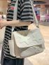 Medium Square Bag Star Decor Flap Adjustable Strap For Daily