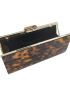 Small Box Bag Leopard Pattern