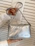Mini Metal Detail Square Bag Metallic Funky