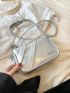 Mini Metal Detail Square Bag Metallic Funky