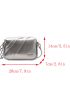 Mini Metal Detail Square Bag Metallic Funky