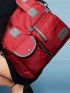 Women Shoulder Bag Nylon Handbag Waterproof Crossbody Bag Large Capacity Multifunctional Tote Bag Waterproof Nylon Oxford Cloth Handbag, Women's Multi-Functional Shoulder Travel Bag With Multi Pockets