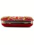 Mini Rhinestone Decor Satin Box Bag Glamorous