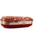 Mini Rhinestone Decor Satin Box Bag Glamorous