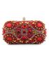 Mini Rhinestone Decor Satin Box Bag Glamorous
