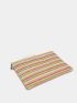 Striped Pattern Straw Bag Zipper Vacation