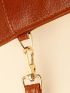 Mini Square Bag Studded Detail Litchi Embossed Vintage