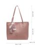 Small Shoulder Tote Bag Twilly Scarf Decor