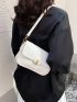 Small Square Bag Solid Color Flap