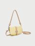 Small Saddle Bag Colorblock Flap Design