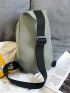 Mini Sling Bag Colorblock Drawstring Design