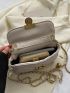 Mini Square Bag Quilted Chain Strap