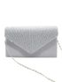 Small Envelope Bag Rhinestone & Ruched Decor Chain Strap