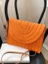 Minimalist Flap Straw Bag for Women