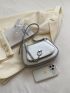 Minimalist Saddle Bag Chain Decor Flap