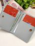 Minimalist Small Wallet Snap Button Bifold