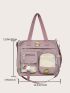 Colorblock Shopper Bag Small With Badge