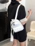 Minimalist Classic Backpack Mini White Nylon