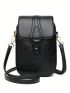 Fashion Women's Shoulder Bag Crossbody Bag Double Layers Vintage Mobile Phone Bag