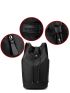 Letter Graphic Drawstring Backpack Medium Black