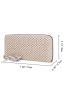 Minimalist Straw Bag Long Wallet Tassel Decor