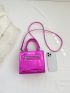 Minimalist Square Bag Mini Double Handle Funky