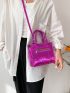 Minimalist Square Bag Mini Double Handle Funky