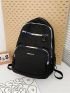 Medium Classic Backpack Pocket Front Adjustable Strap For School