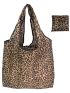 Leopard Print Shopper Bag Foldable Double Handle For Daily