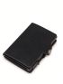Black Card Holder RFID Automatic Pop-up Fashionable PU