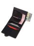 Black Card Holder RFID Automatic Pop-up Fashionable PU
