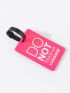 Letter Pattern Luggage Tag For Travel