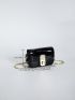 Mini Square Bag Twist Lock Chain Strap