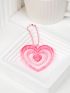 Heart Design Bag Charm For Bag Decoration Keychain Car Pendant Phone Ornament