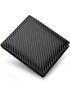 Solid Black Small Wallet Fold Over