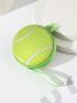 Tennis Ball Design Coin Purse Zipper