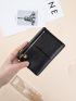 Minimalist Small Wallet Black Bifold