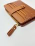Crocodile Embossed Small Wallet Fold Over