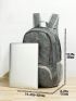 Geometric Pattern Fashion Backpack Lightweight Zipper Polyester