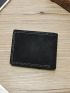 Letter Embossed Small Wallet Stitch Detail