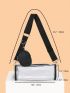 Minimalist Bucket Bag With Coin Purse Clear