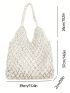 Minimalist Crochet Bag Hollow Out Design Vacation