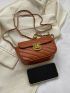Mini Square Bag Quilted Chain Strap