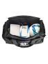 Letter Graphic Travel Bag Ruched Detail Nylon Waterproof Wet Dry Pocket