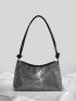 Trending Studded Decor Hobo Bag PU