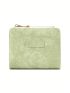 Retro Buckle Crop Wallet Female Fashion Ladies Multi-Function Id Holder Zipper Card Holder Coin Purse