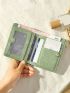 Retro Buckle Crop Wallet Female Fashion Ladies Multi-Function Id Holder Zipper Card Holder Coin Purse